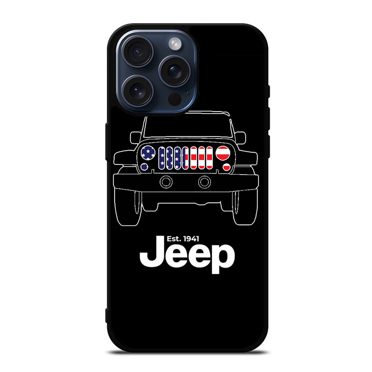 JEEP AMERICA 1941 iPhone 15 Pro Max Case Cover