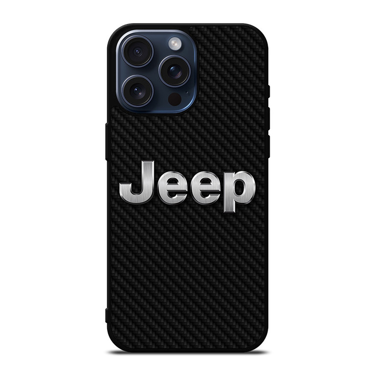 JEEP AUTOMOBILE CARBON FIBER iPhone 15 Pro Max Case Cover