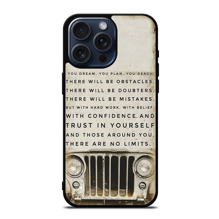 JEEP FUNNY QUOTES iPhone 15 Pro Max Case Cover