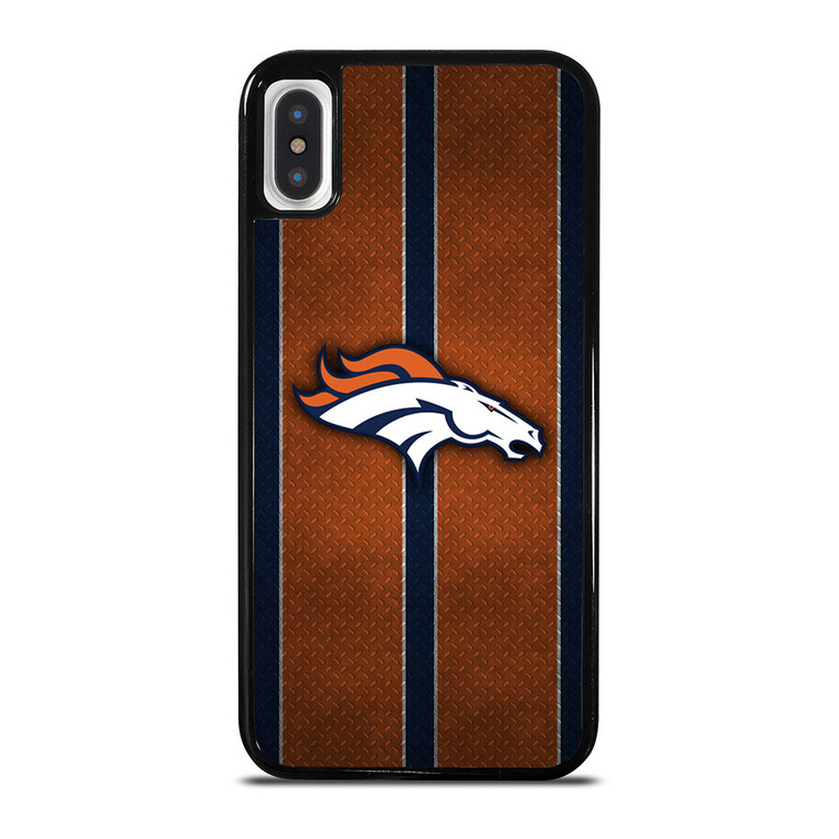 DENVER BRONCOS NFL METAL STRIPE iPhone X / XS Case Cover