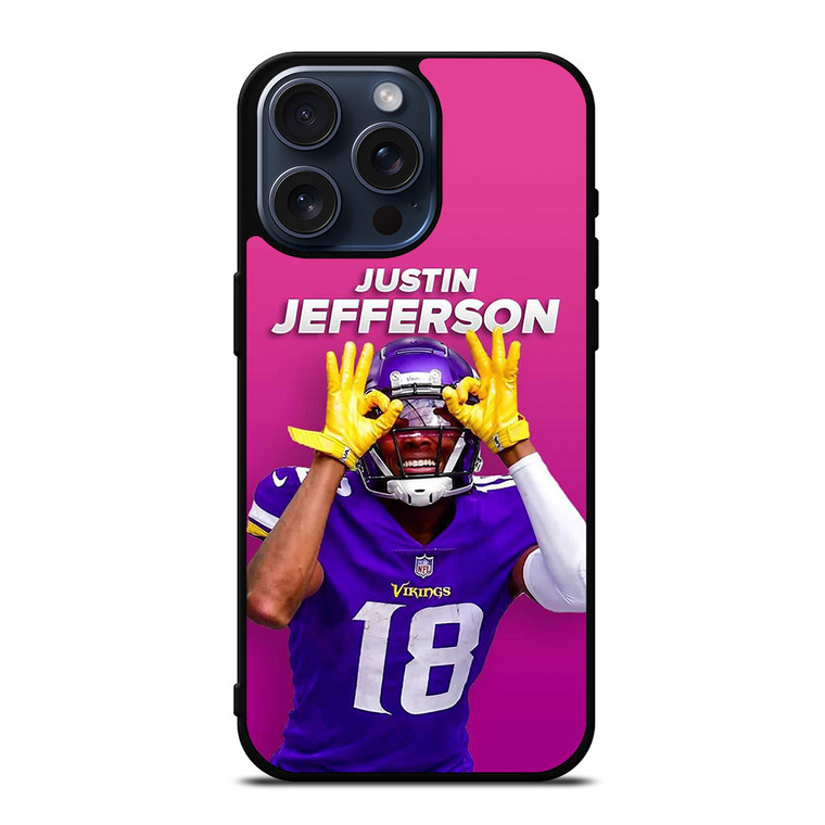 JUSTIN JEFFERSON MINNESOTA VIKINGS iPhone 15 Pro Max Case Cover