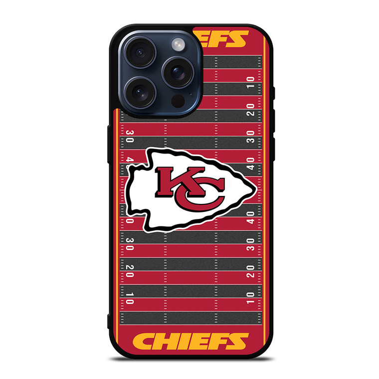 KANSAS CITY CHIEFS FOOTBALL FIELD iPhone 15 Pro Max Case Cover