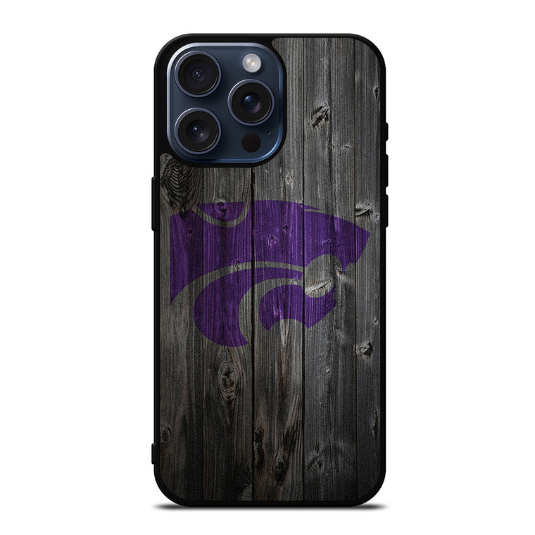 KANSAS CITY WILDCATS WOODEN LOGO iPhone 15 Pro Max Case Cover