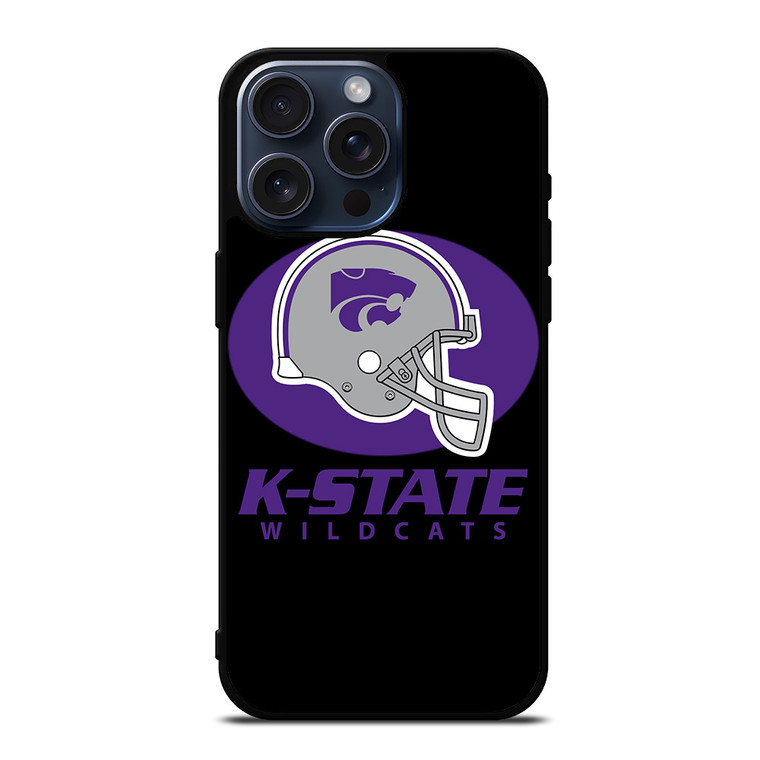 KANSAS STATE WILDCATS FOOTBALL LOGO 2 iPhone 15 Pro Max Case Cover