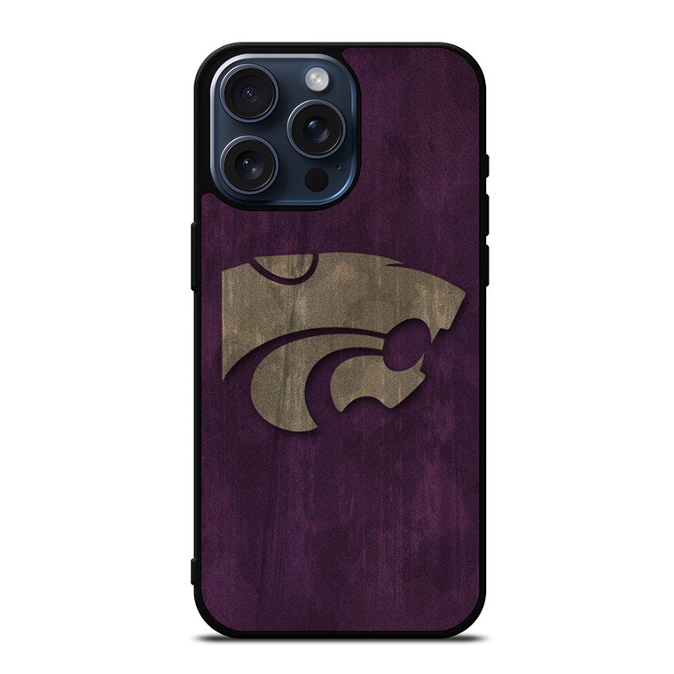 KANSAS STATE WILDCATS FOOTBALL LOGO iPhone 15 Pro Max Case Cover