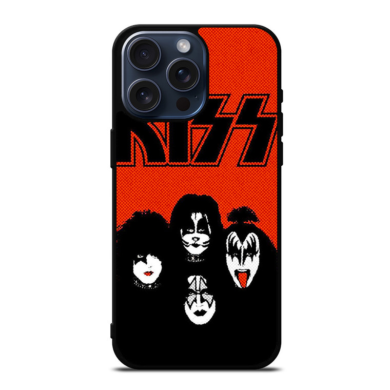 KISS RED ROCK BAND iPhone 15 Pro Max Case Cover