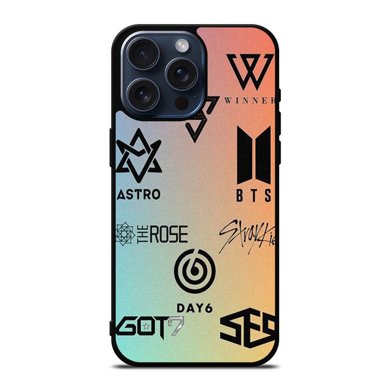 KPOP BAND LOGO iPhone 15 Pro Max Case Cover