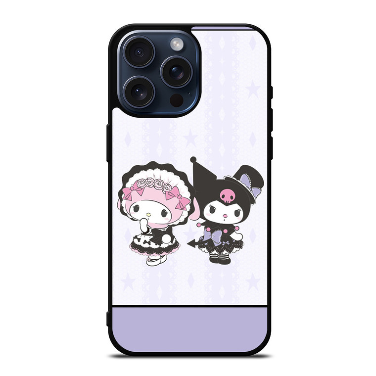 KUROMI AND MELODY ANIME iPhone 15 Pro Max Case Cover