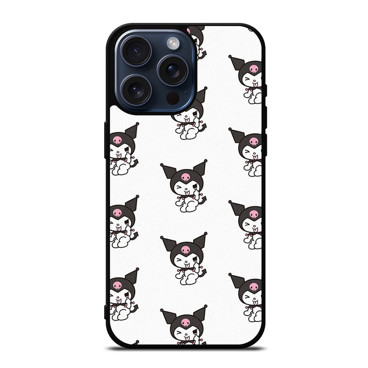 KUROMI CAT ANIME PATTERN iPhone 15 Pro Max Case Cover