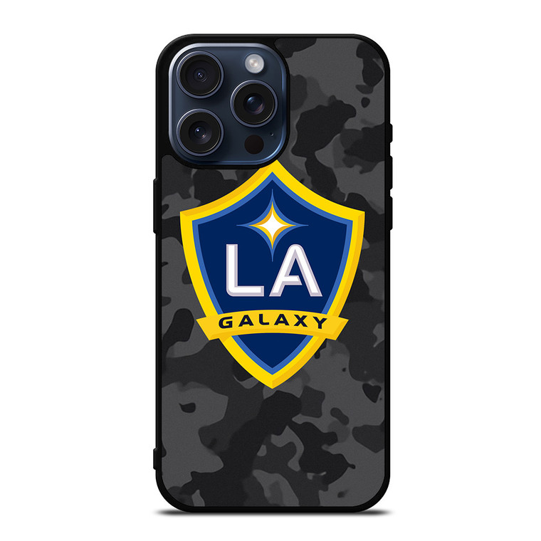 LA GALAXY MLS BLACK CAMO iPhone 15 Pro Max Case Cover