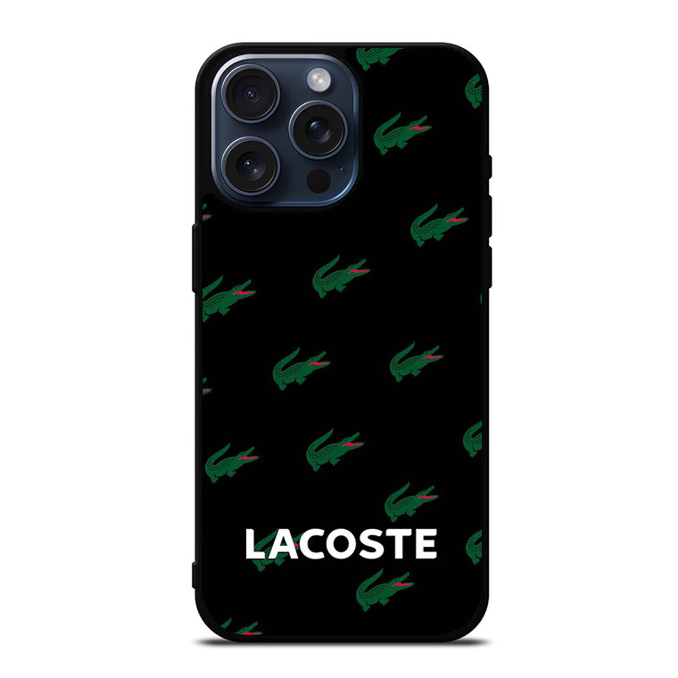 LACOSTE LOGO PATTERN iPhone 15 Pro Max Case Cover