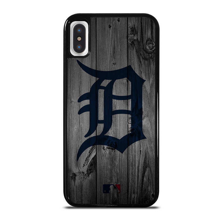 DETROIT TIGERS BASEBALL MLB WOOD LOGO iPhone X / XS Case Cover