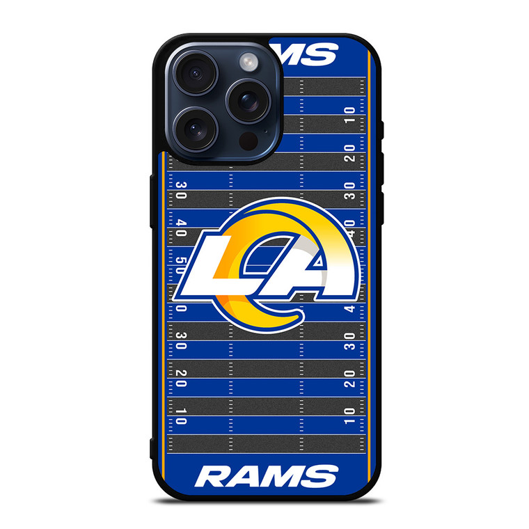 LOS ANGELES RAMS FOOTBALL FIELD iPhone 15 Pro Max Case Cover