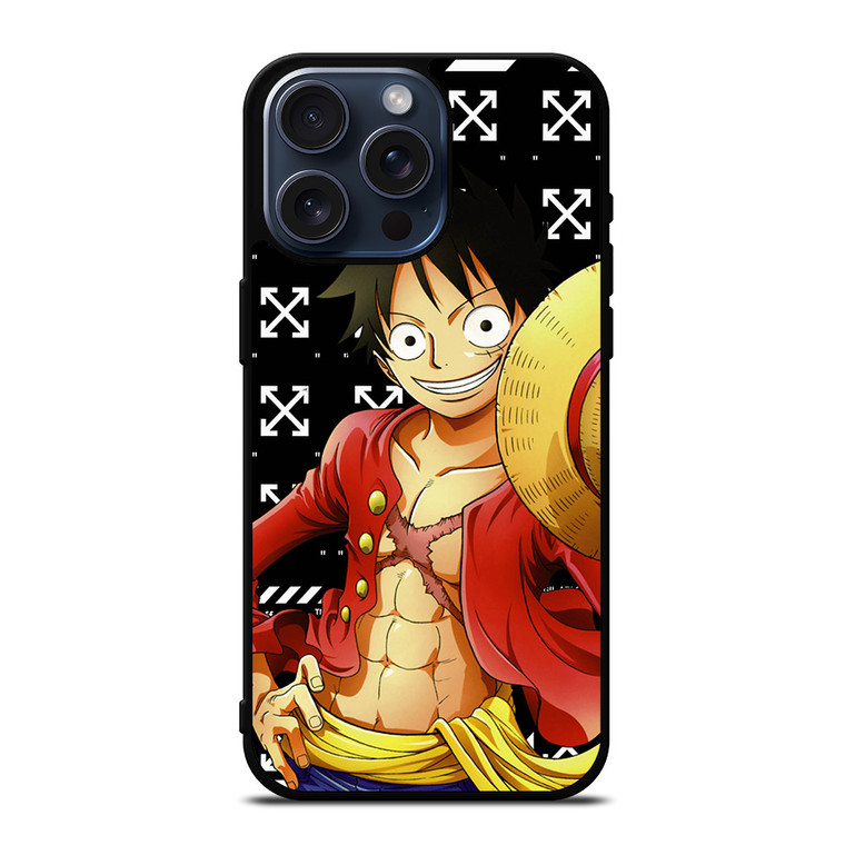 LUFFY OFF WHITE 2 iPhone 15 Pro Max Case Cover