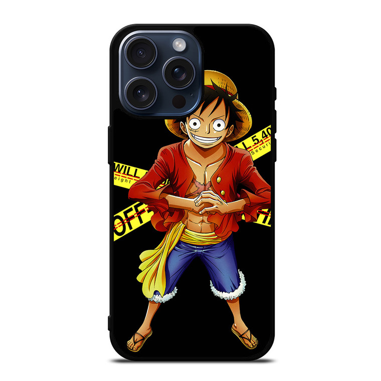 LUFFY OFF WHITE iPhone 15 Pro Max Case Cover