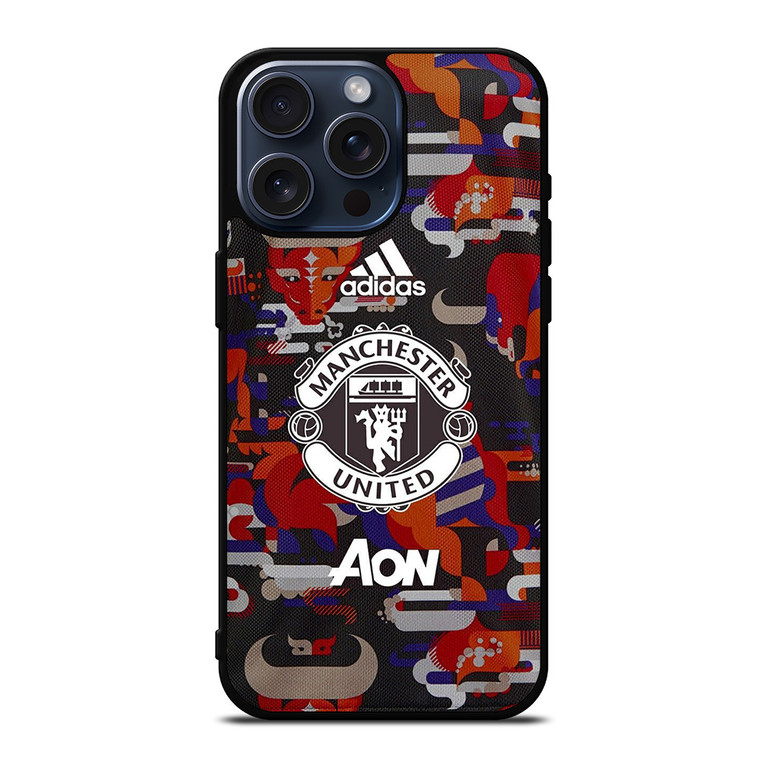 MANCHESTER UNITED AON JERSEY iPhone 15 Pro Max Case Cover