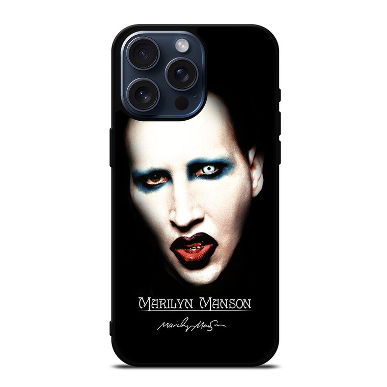 MARILYN MANSON SINGER SCARY iPhone 15 Pro Max Case Cover