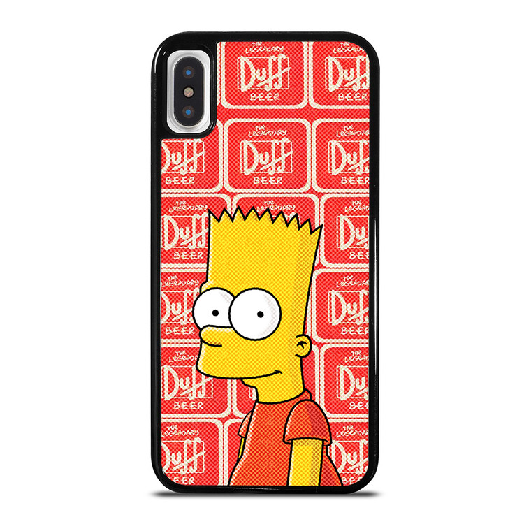 DUFF BEER BART SIMPSONS iPhone X / XS Case Cover