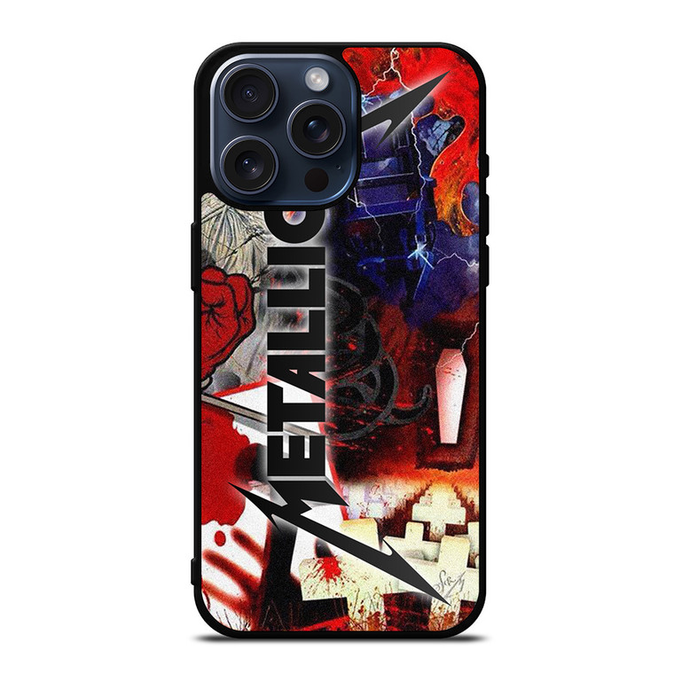 METALLICA ROCK BAND ALL ALBUM iPhone 15 Pro Max Case Cover