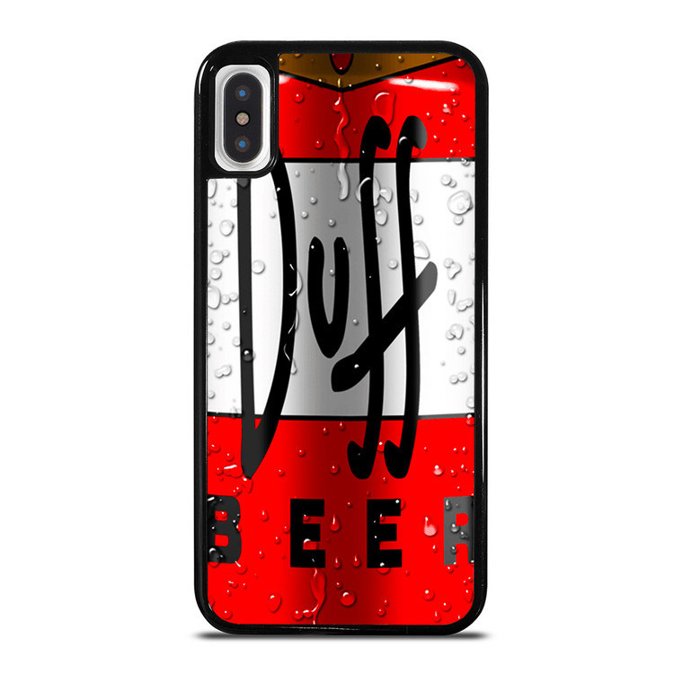 DUFF BEER THE SIMPSONS CARTOON 3 iPhone X / XS Case Cover