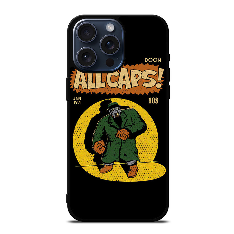 MF DOOM MADLIB ALL CAPS iPhone 15 Pro Max Case Cover