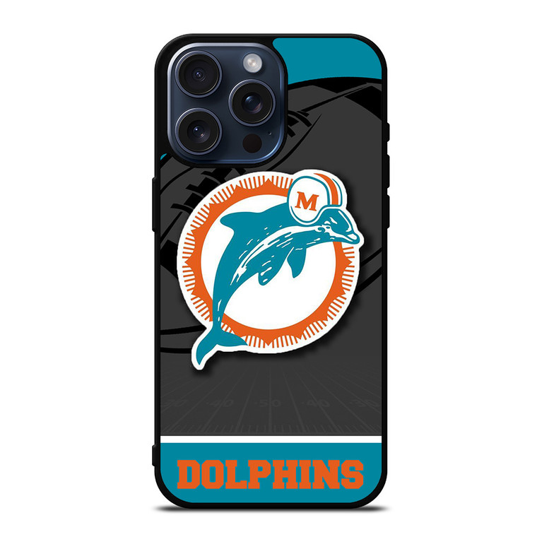 MIAMI DOLPHINS NFL TEAM iPhone 15 Pro Max Case Cover MIAMI DOLPHINS NFL TEAM iPhone 15 Pro Max Case Cover
