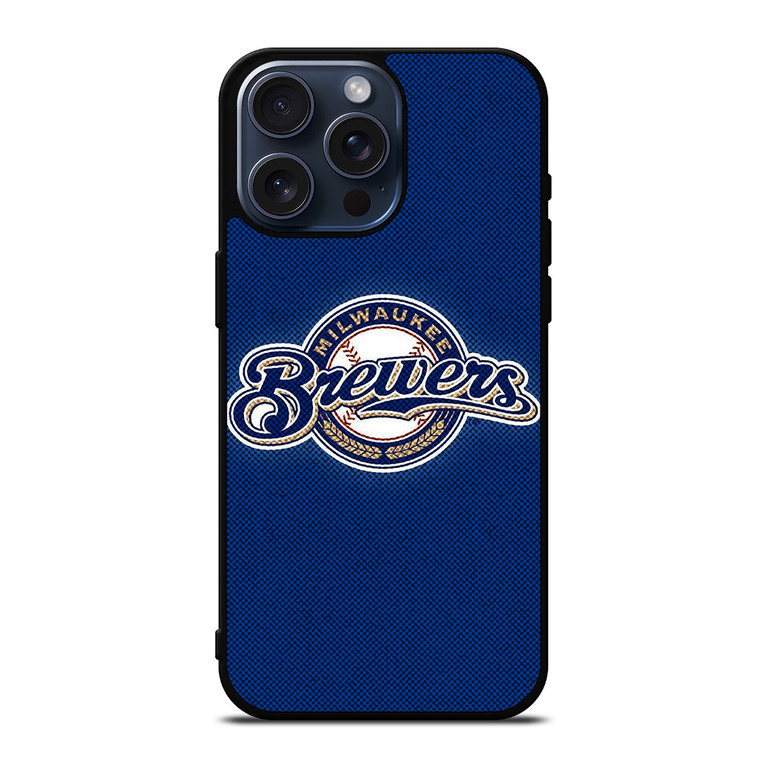 MILWAUKEE BREWERS MLB BASEBALL LOGO iPhone 15 Pro Max Case Cover