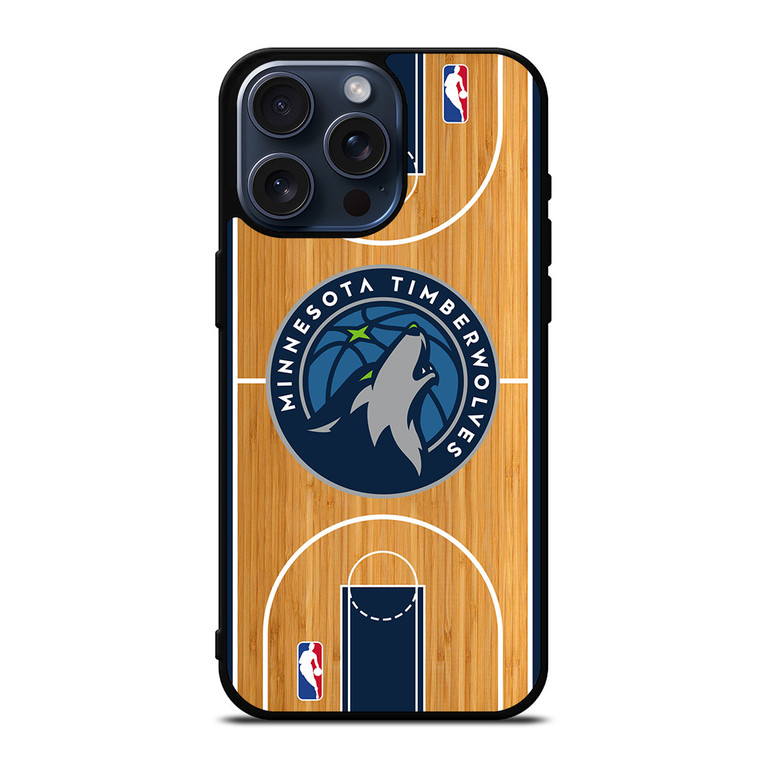 MINNESOTA TIMBERWOLVES NBA ARENA iPhone 15 Pro Max Case Cover