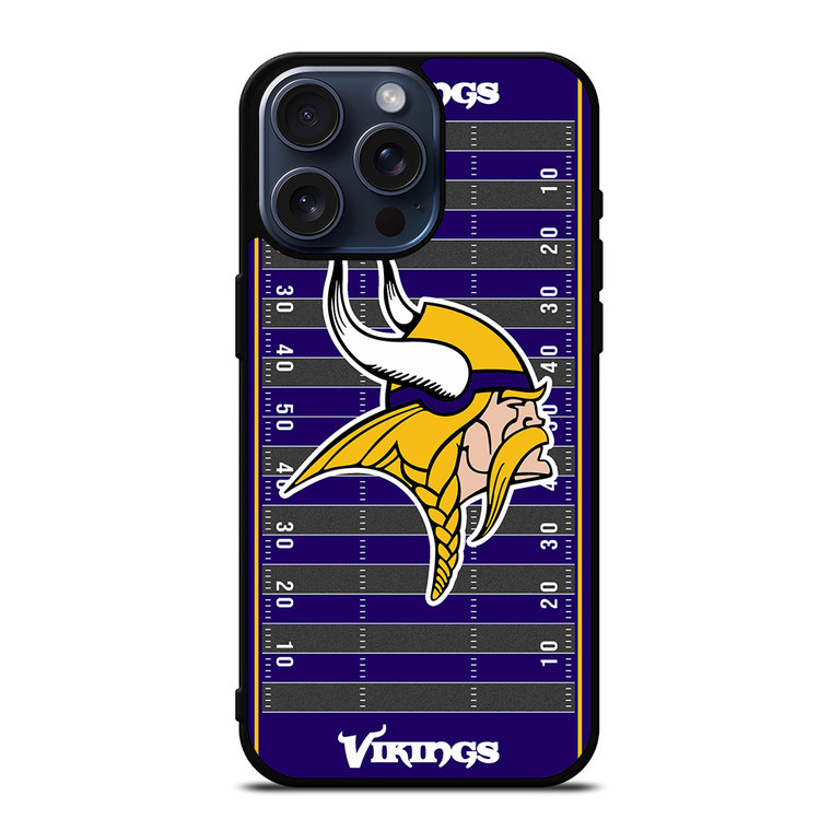 MINNESOTA VIKINGS FOOTBALL FIELD iPhone 15 Pro Max Case Cover