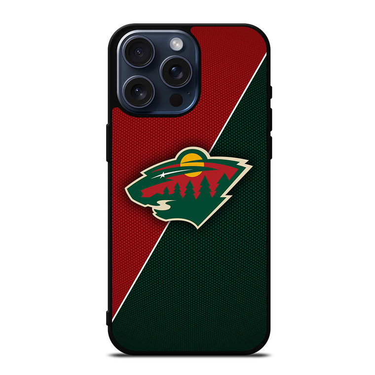 MINNESOTA WILD NHL HOCKEY LOGO iPhone 15 Pro Max Case Cover
