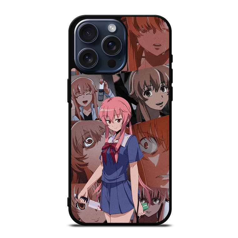 MIRAI NIKKI ANIME COLLAGE iPhone 15 Pro Max Case Cover