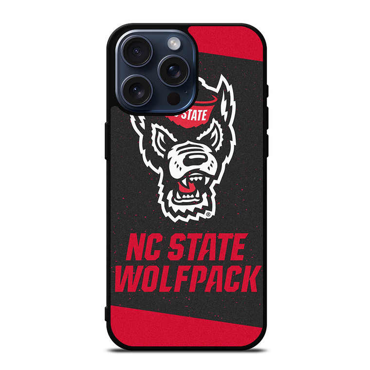 NC NORTH CAROLINA WOLFPACK FOOTBALL ICON iPhone 15 Pro Max Case Cover