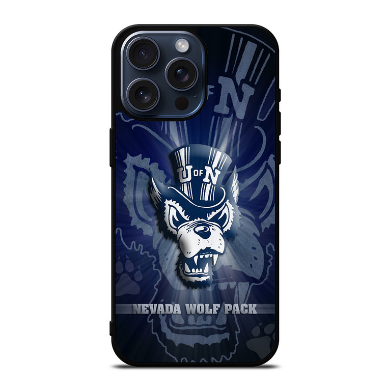 NEVADA WOLF PACK FOOTBALL ICON iPhone 15 Pro Max Case Cover