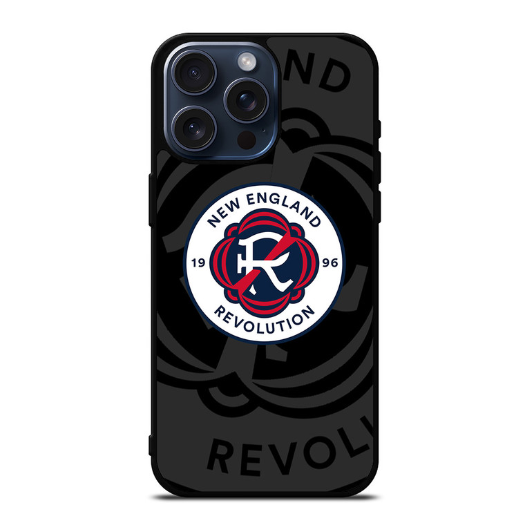 NEW ENGLAND REVOLUTION MLS BLACK iPhone 15 Pro Max Case Cover