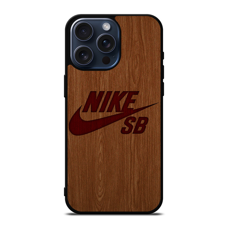 NIKE SKATEBOARD WOODEN LOGO iPhone 15 Pro Max Case Cover