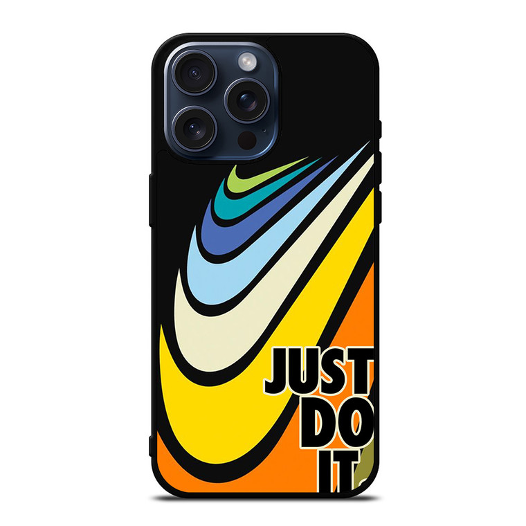 NIKE SWOOSH RETRO JUST DO IT iPhone 15 Pro Max Case Cover