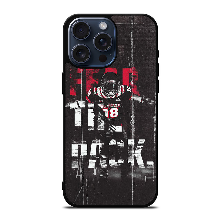 NORTH CAROLINA WOLFPACK FOOTBALL iPhone 15 Pro Max Case Cover