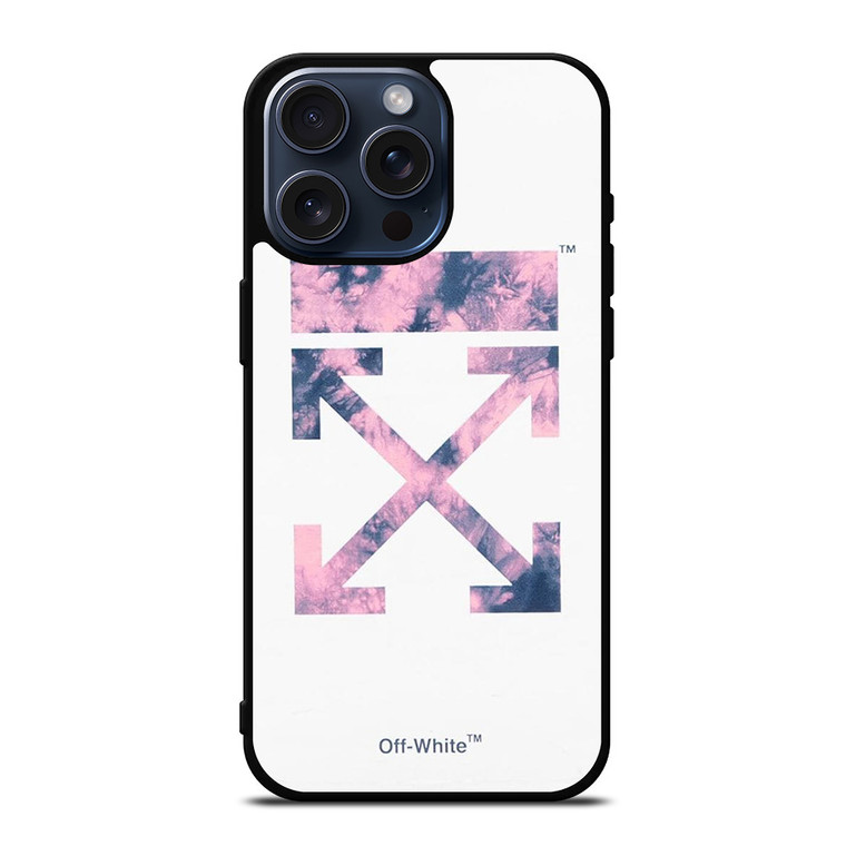 OFF WHITE PURPLE MARBLE iPhone 15 Pro Max Case Cover