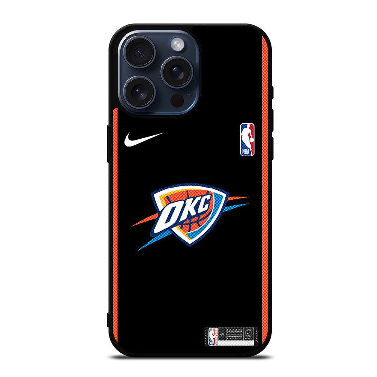OKLAHOMA CITY THUNDER NIKE NBA BASKETBALL iPhone 15 Pro Max Case Cover