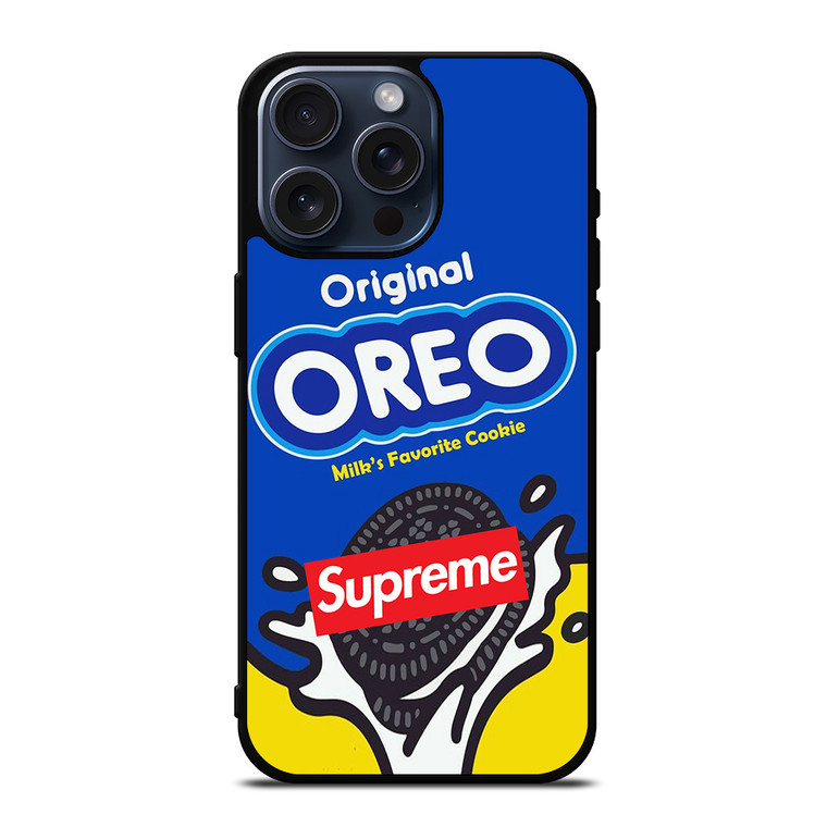 OREO CHOCOLATE MILK COOKIES SUPREME iPhone 15 Pro Max Case Cover