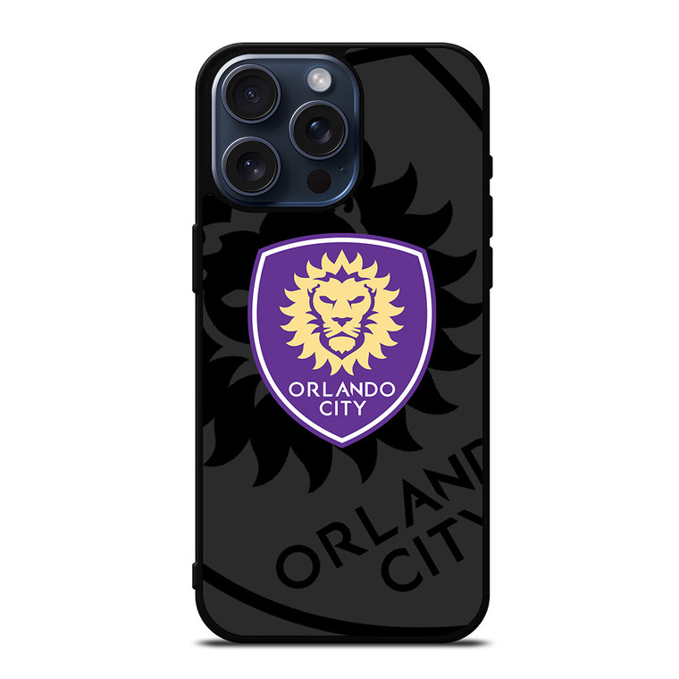 ORLANDO CITY SC MLS BLACK iPhone 15 Pro Max Case Cover