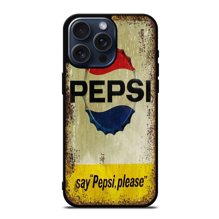 PEPSI COLA iPhone 15 Pro Max Case Cover
