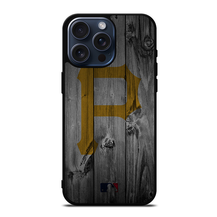 PITTSBURGH PIRATES BASEBALL MLB WOOD LOGO iPhone 15 Pro Max Case Cover