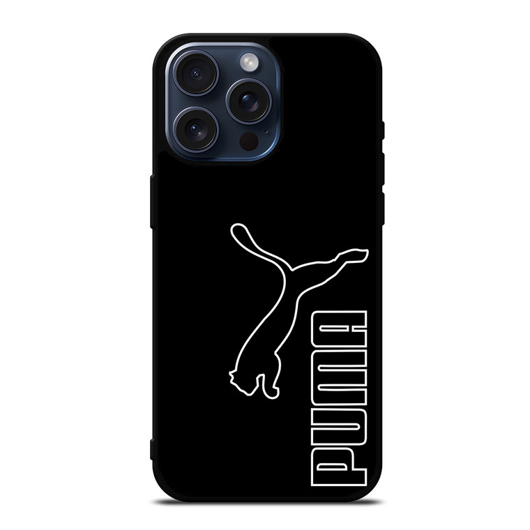 PUMA LOGO BLACK iPhone 15 Pro Max Case Cover