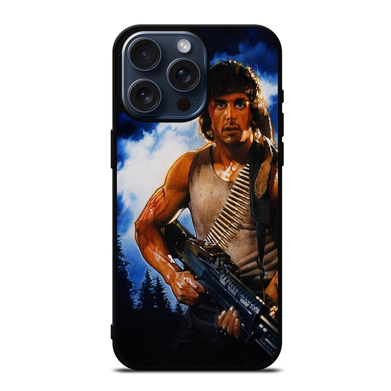 RAMBO FIRST BLOOD CLASSIC MOVIES iPhone 15 Pro Max Case Cover