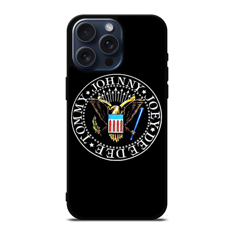 RAMONES ROCK BAND LOGO 2 iPhone 15 Pro Max Case Cover