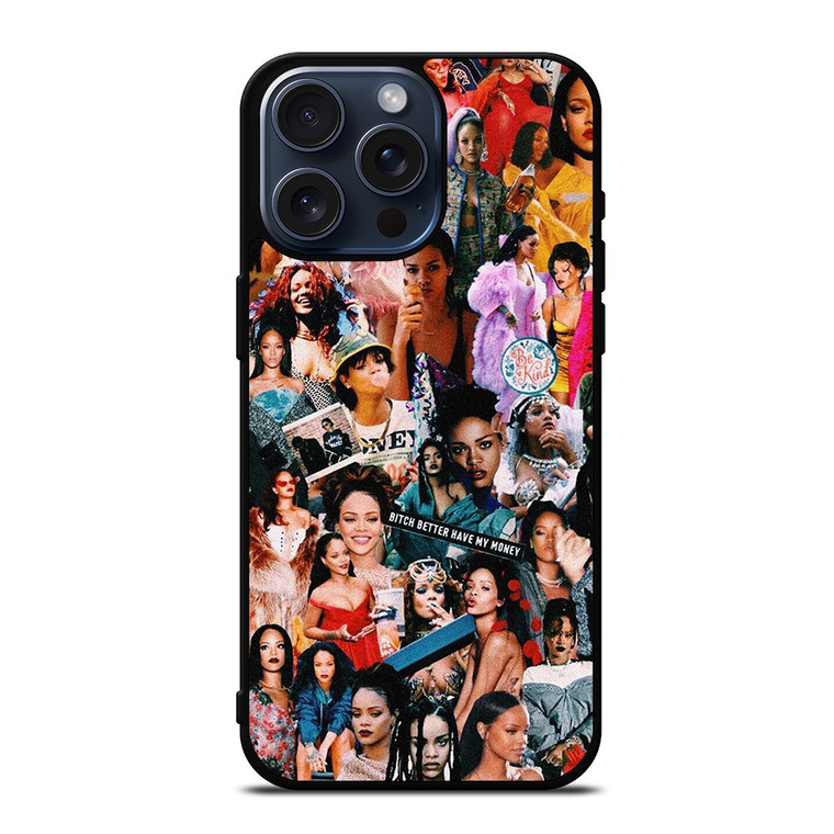 RIHANNA AESTHETIC COLLAGE iPhone 15 Pro Max Case Cover