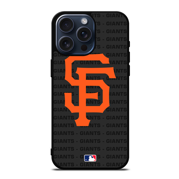 SAN FRANCISCO GIANTS BASEBALL BLACK iPhone 15 Pro Max Case Cover
