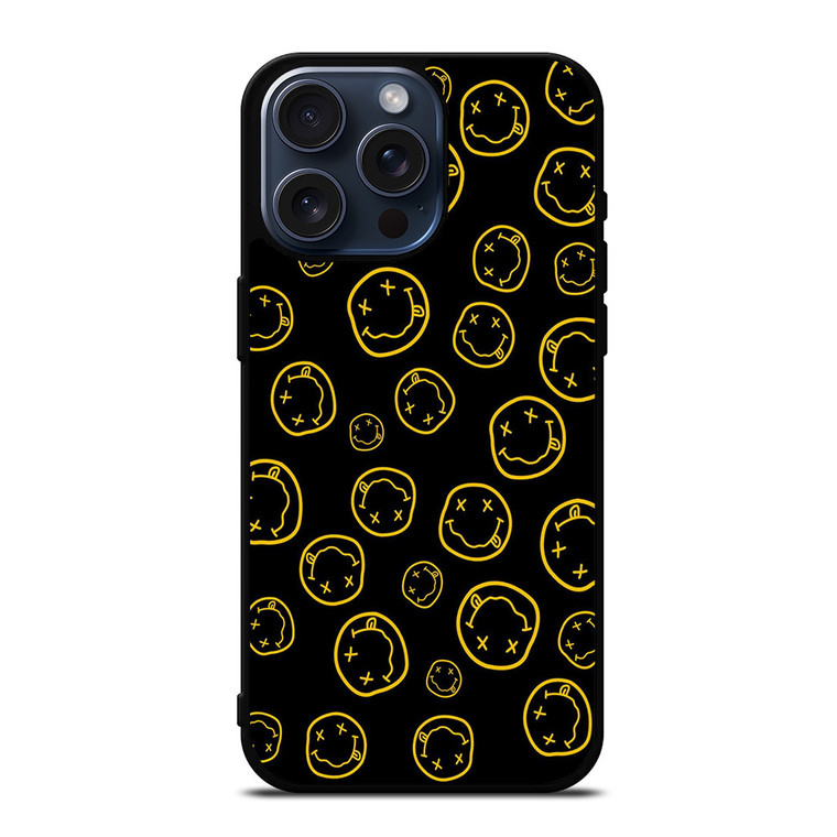 NIRVANA ROCK ICON PATTERN iPhone 15 Pro Max Case Cover