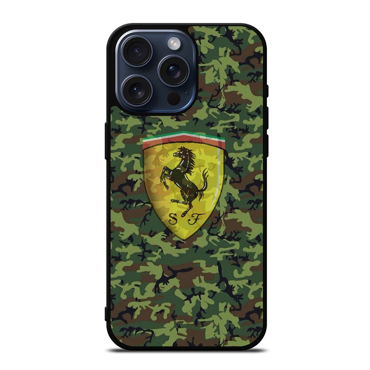 SCUDERIA FERRARI F1 CAMO iPhone 15 Pro Max Case Cover